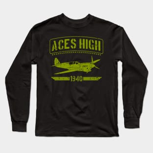 Aces High 1940 art Long Sleeve T-Shirt